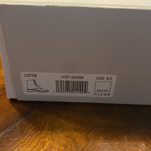 Dolce Vita Ivory Lottie Combat Boots - Picture 6 of 17